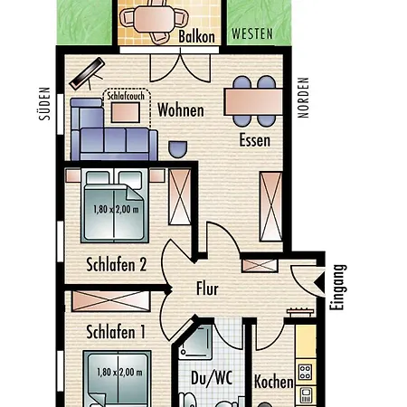 公寓 Wittow Wiek auf Rügen